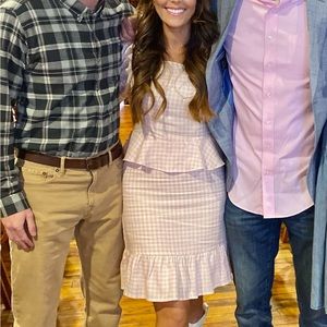 Draper James Pink Gingham 2 piece set